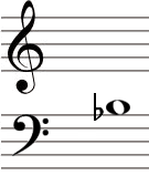 Note Bb